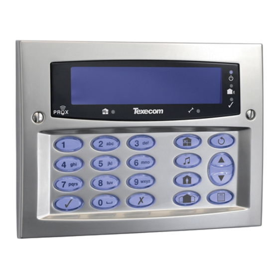 Texecom Premier Serie Manual Del Usuario