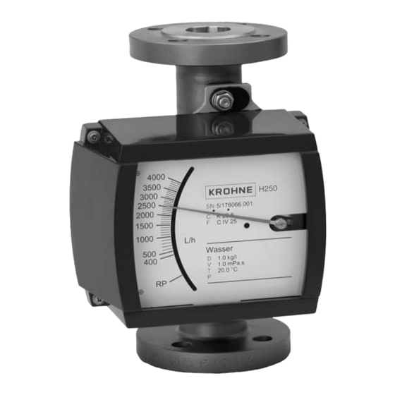 KROHNE H250 M9 Manual Del Usuario