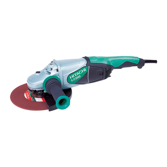 Hitachi G 23MR Manual De Instrucciones