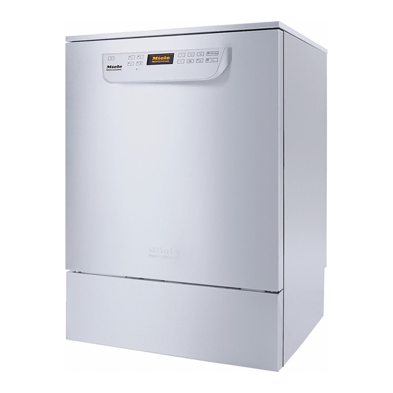 Miele professional PG 8593 Instrucciones De Manejo