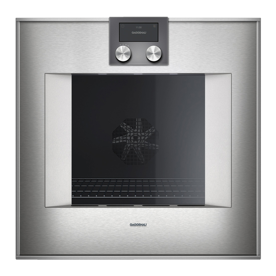 Gaggenau BO 420 Instrucciones De Uso
