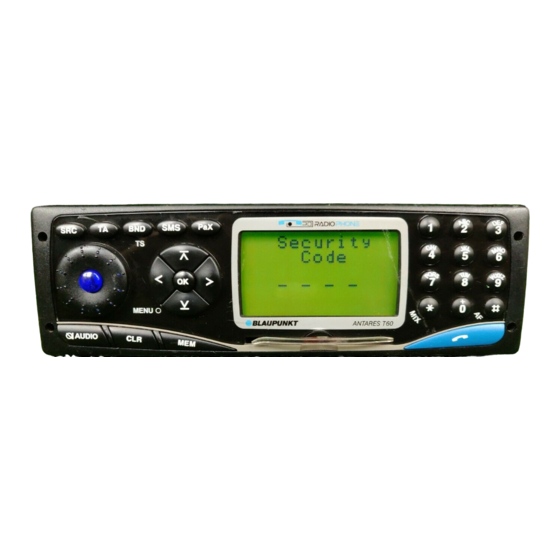 Blaupunkt Antares T60 Instrucciones De Instalación
