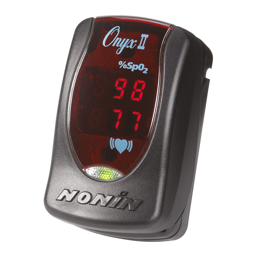 Nonin Onyx II 9550 Instrucciones De Uso