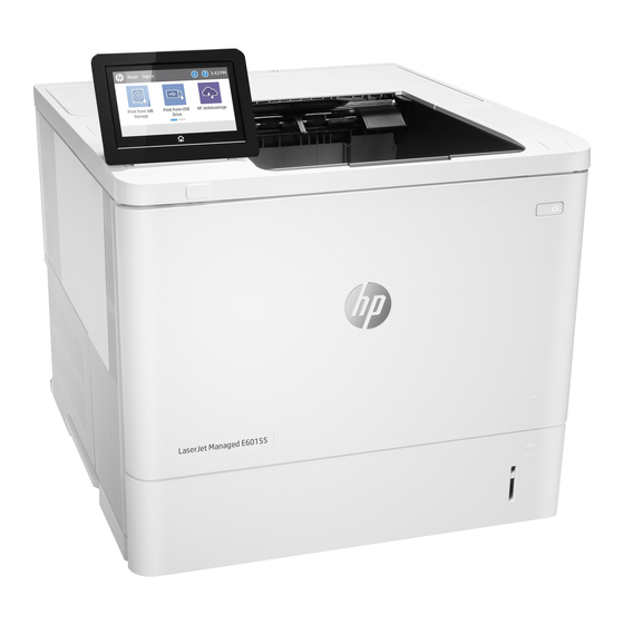 HP LaserJet Managed E60155 Guia De Instalacion