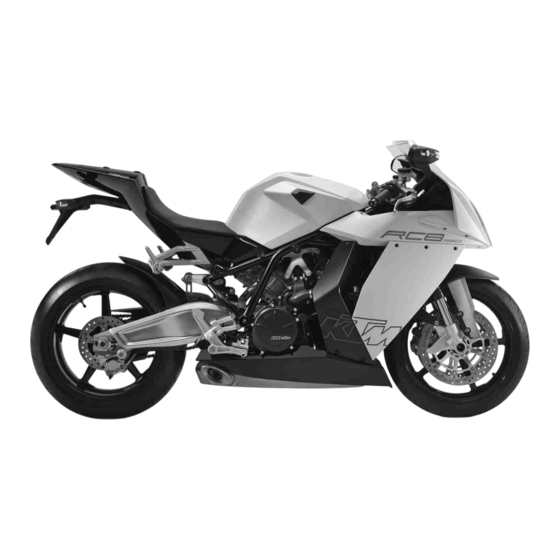 KTM 1190 RC8 Manual De Instrucciones
