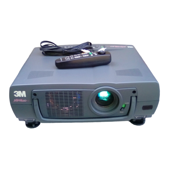 3M MP8640 Manual Del Usuario