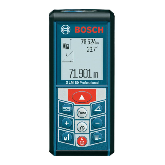 Bosch GLM 80 Professional Manual Original