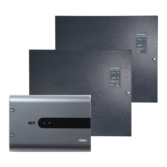 Vanderbilt ACTpro-1500 Instrucciones De Instalación Y Funcionamiento