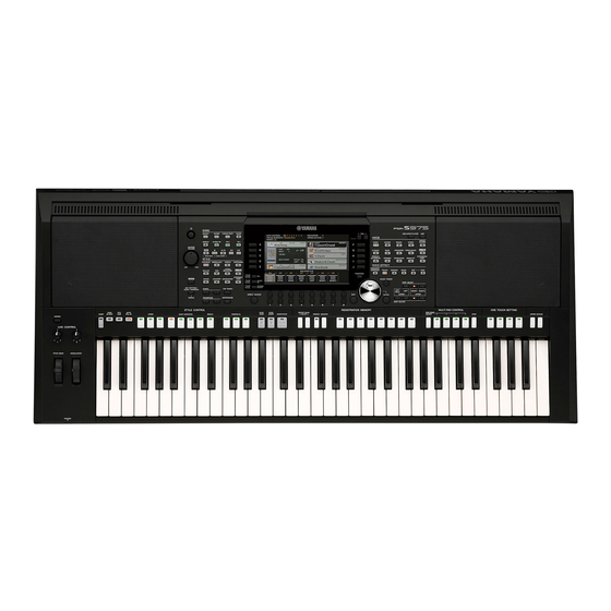 Yamaha PSR-S975 Manual De Referencia