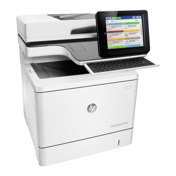 HP Color LaserJet Enterprise MFP M577 Serie Manual De Instrucciones