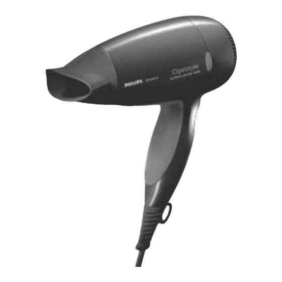 Philips beauty Optistyle supersilence 1600 HP4834/15 Manual De Instrucciones