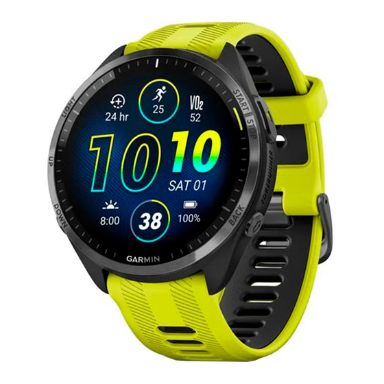 Garmin FORERUNNER 965 WATCH Manual Del Usuario