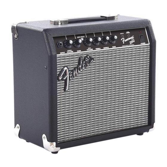 Fender Frontman 20G Manual De Instrucciones