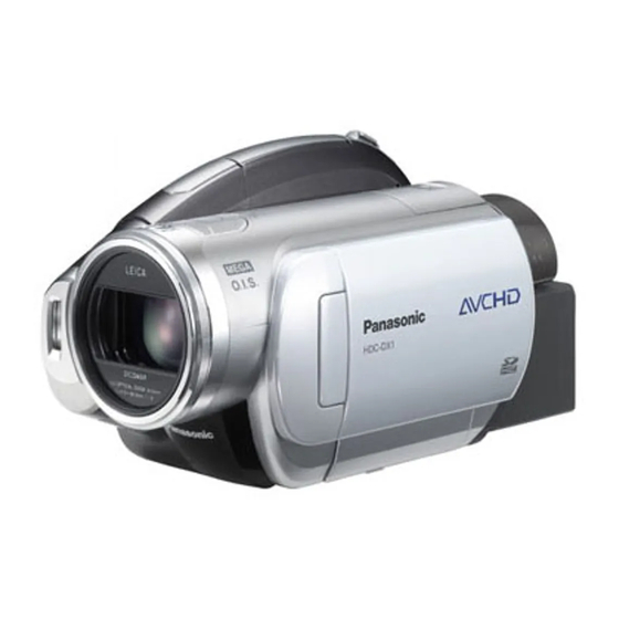 Panasonic HDC-DX1 Instrucciones De Funcionamiento