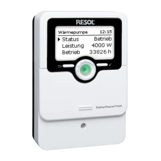 Resol DeltaTherm PHM Manual Para El Instalador Especializado