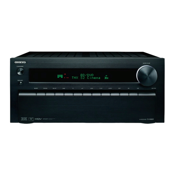 Onkyo TX-NR809 Manual De Instrucciones