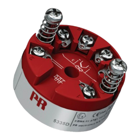 PR electronics 5335 Manual Del Producto
