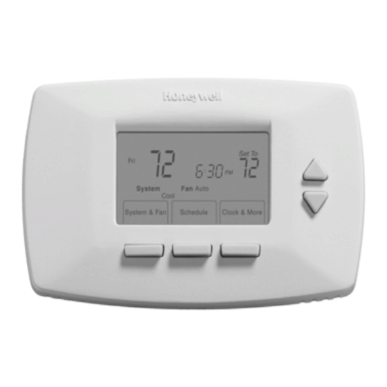 Honeywell RTH7500D Guía Para El Propietario