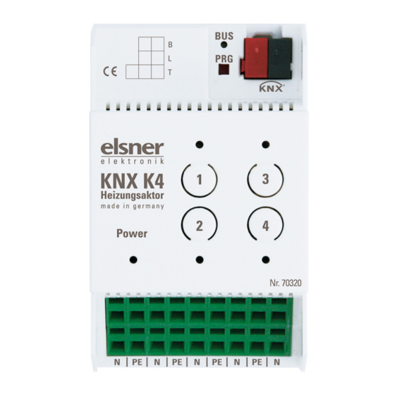 elsner elektronik K4 KNX Especificaciones E Instrucciones De Instalación Técnica