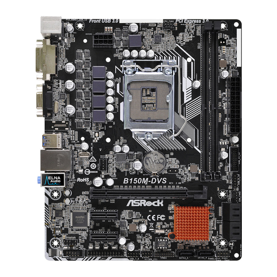 ASROCK B150M-DVS R2.0 Manual De Instrucciones