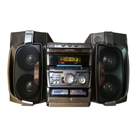 Sony MHC-GRX9900 Manual De Instrucciones