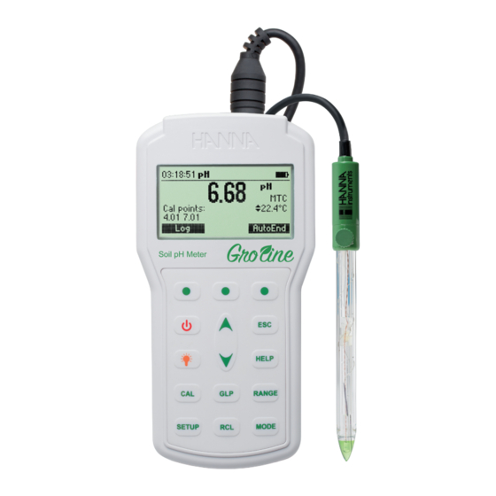 Hanna Instruments GroLine HI98168 Manual De Instrucciones
