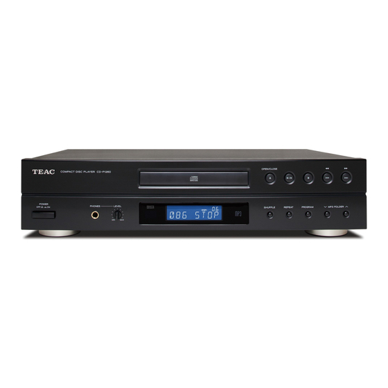 Teac CD-P1260MKII Manual Del Usuario