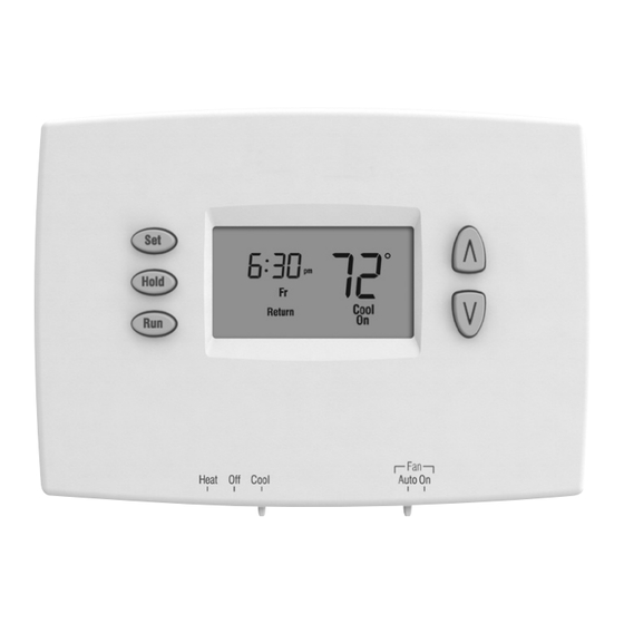 Honeywell Home PRO TH2110DH PRO TH1110E1000 PRO TH2110DH1002/U Manual De Funcionamiento