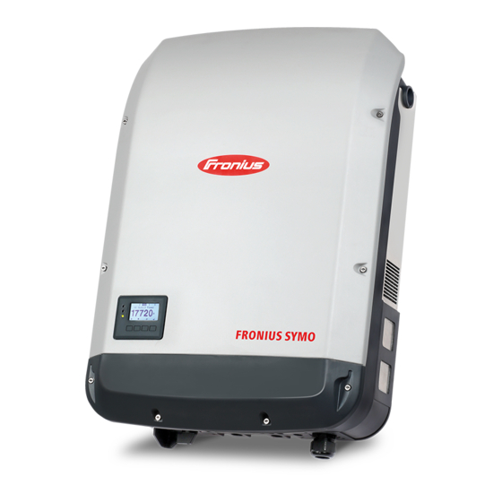 Fronius Symo 10.0-3-M Instrucciones De Instalación