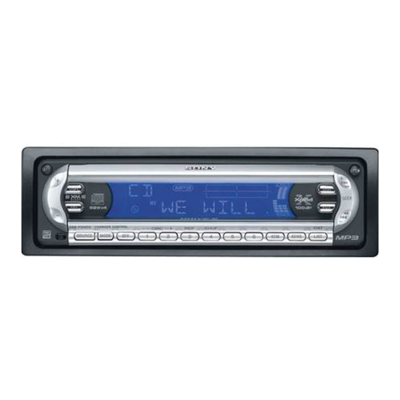 Sony CDX-F5700 Manual De Instrucciones