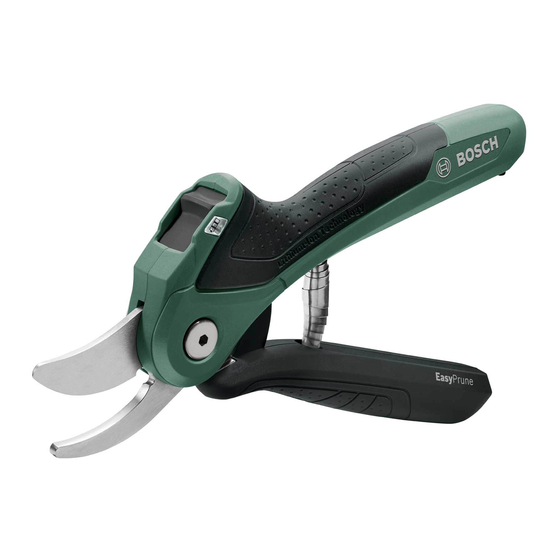 Bosch EasyPrune Manual Original