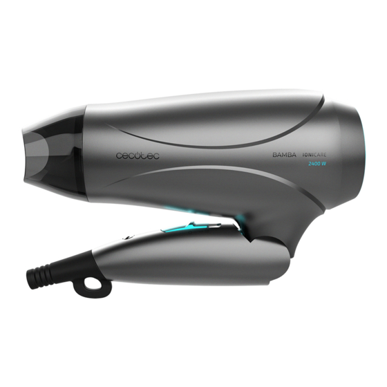 cecotec BAMBA IoniCare 5400 Power&Go Black Manual De Instrucciones