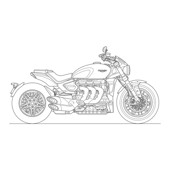 Triumph Rocket 3 R Manual Del Propietário