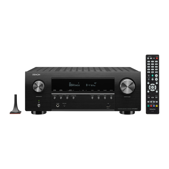 Denon AVR-S960H Manual Del Usuario