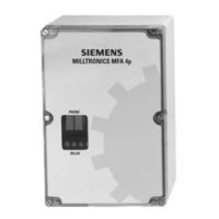 Siemens milltronics MFA 4P Manual De Instrucciones