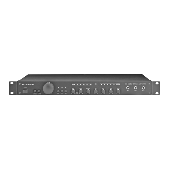 Monacor SA-230/SW Manual De Instrucciones