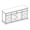 Muebles de Interior Bayside Furnishings SIL65TC Manual De Instrucciones