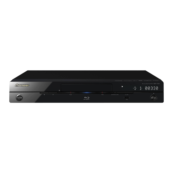 Pioneer BDP-330 Manual De Instrucciones