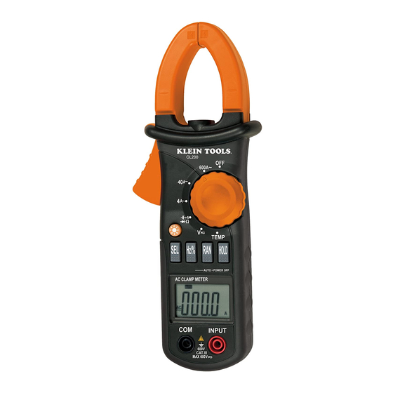 Klein Tools CL200 Manual De Instrucciones