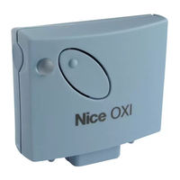 Nice NiceOne OXI/A Serie Instrucciones Y Advertencias Para La Instalación Y El Uso