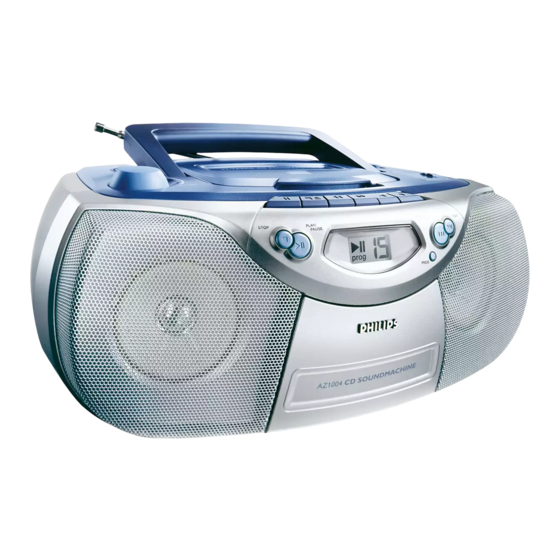 Philips AZ 1003 Manual De Usuario