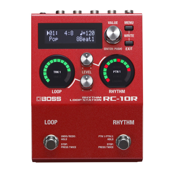 Boss RC-10R Manual Del Usuario