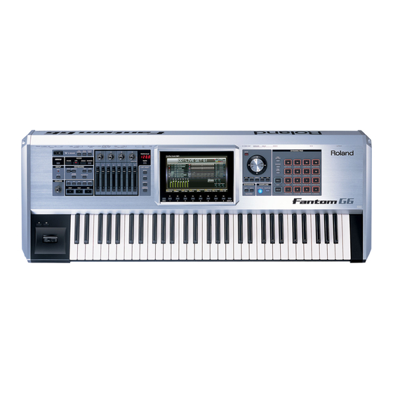 Roland Fantom G6 Guía Rápida