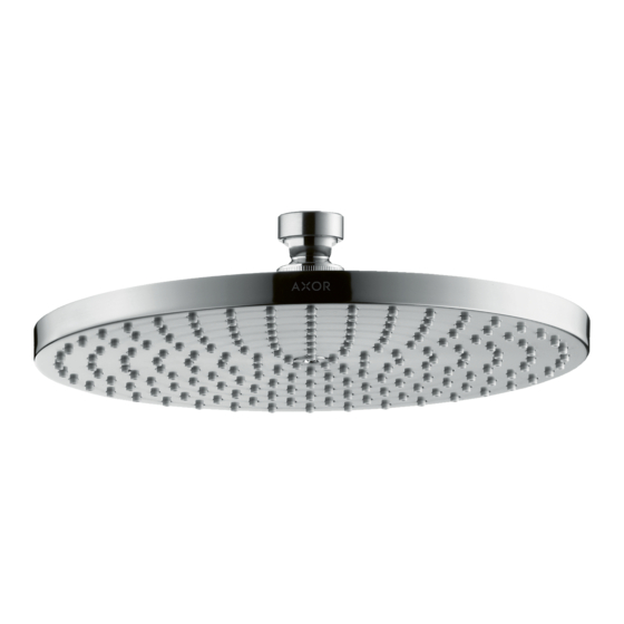 Hansgrohe AXOR Starck 240 1-Jet 284941 Serie Instrucciones De Montaje / Manejo / Garantía