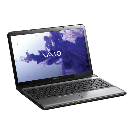 Sony VAIO SVE1411 Serie Manuales