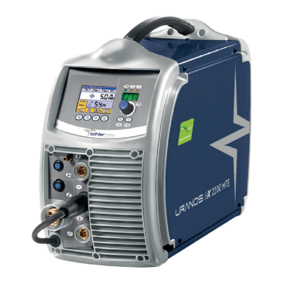voestalpine Bohler URANOS NX 2200 MTE Manual De Instrucciones