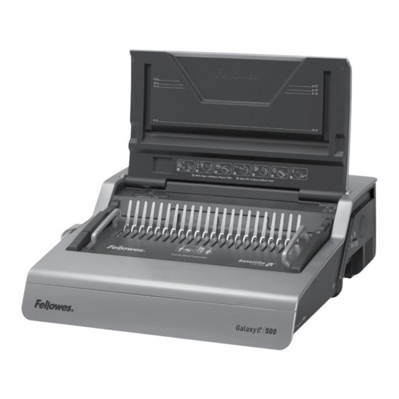 Fellowes Galaxy e 500 Manual Del Usario