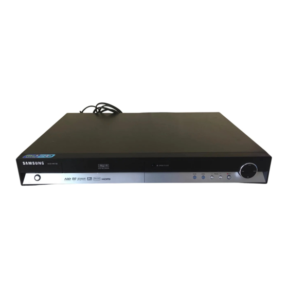 Samsung DVD-HR733 Manual De Instrucciones