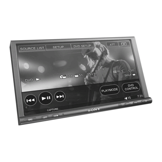 Sony XAV-W1 Manual De Instrucciones