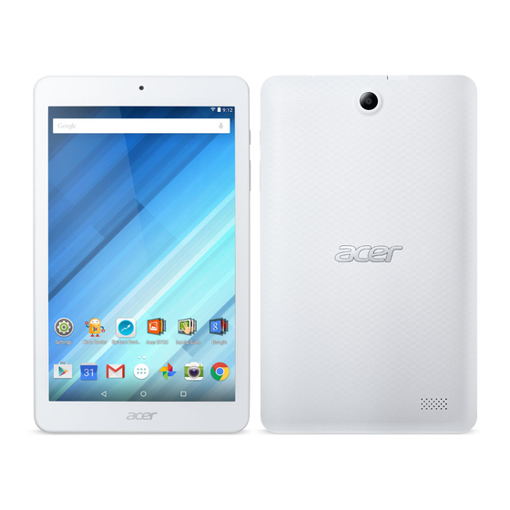 Acer Iconia One 8 Manual Del Usuario